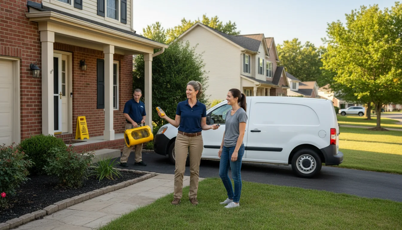 Residential water damage restoration in Bennet, NE